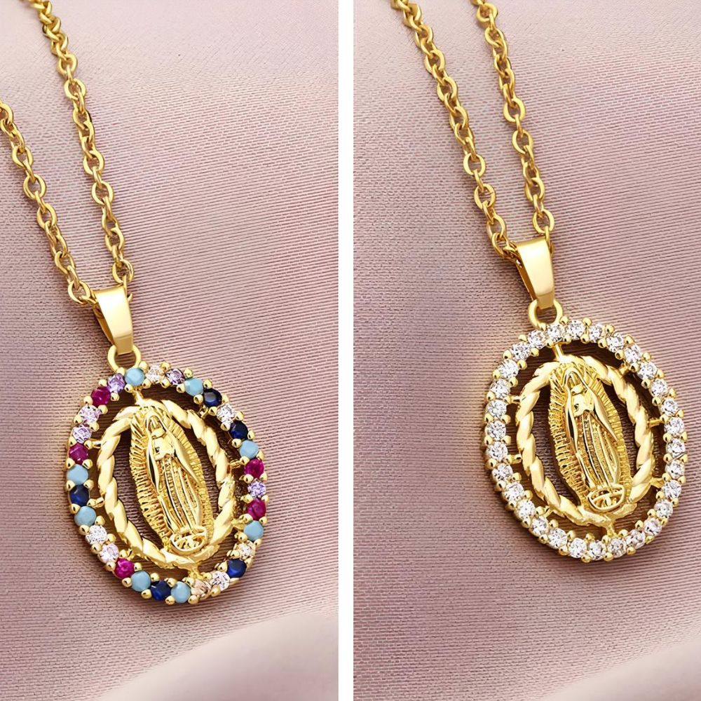 Collar de la Virgen chapado en oro