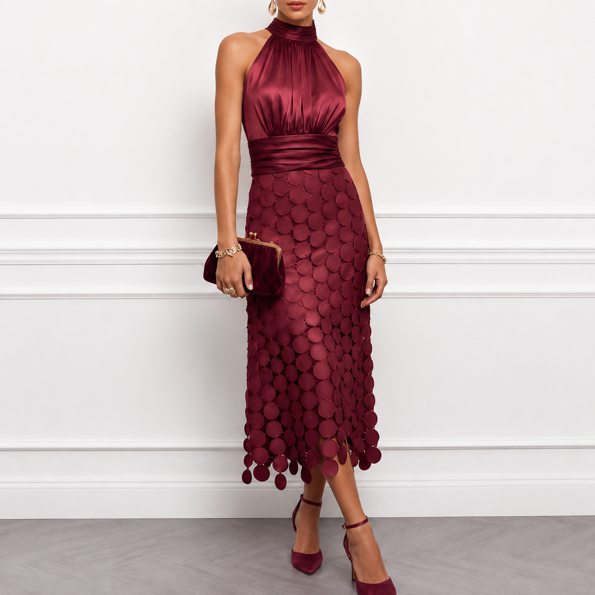 Celia  | Vestido midi elegante