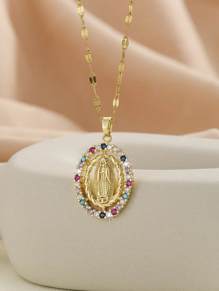 Collar de la Virgen chapado en oro