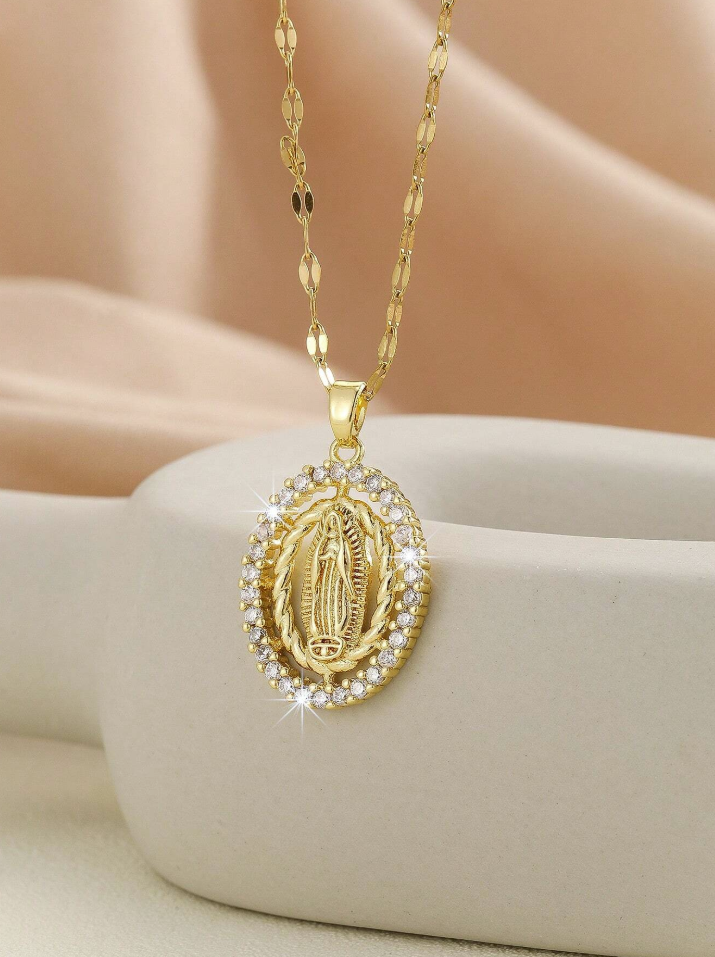 Collar de la Virgen chapado en oro