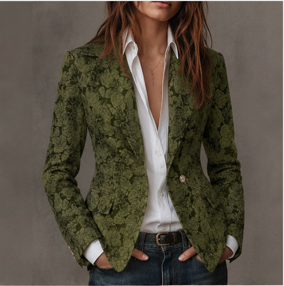 Estelle | Blazer Jacquard Cachemira Ajustado