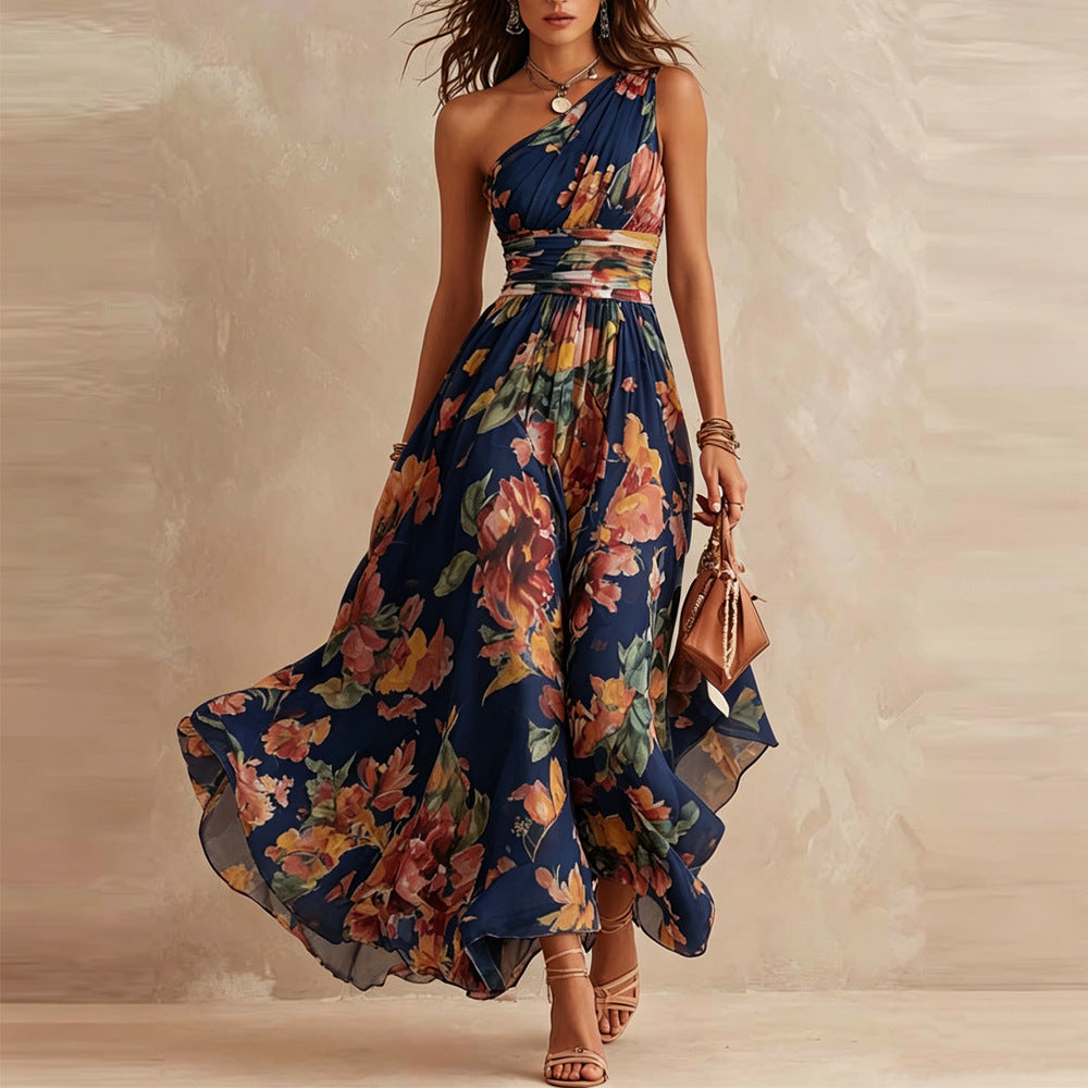 Aurora — Vestido Floral Asimétrico