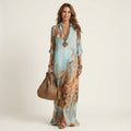 Lanie — Vestido Camisero Maxi de Seda