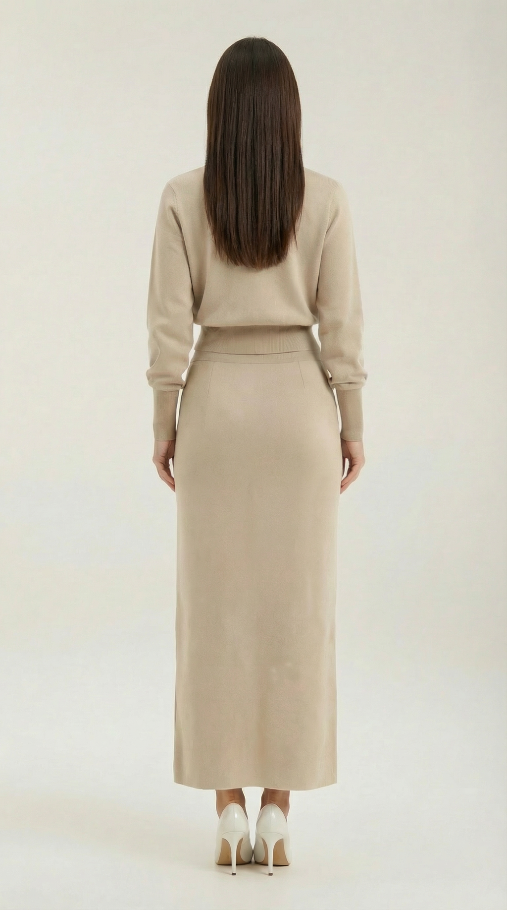Conjunto de punto Evelyn Luxe con botones