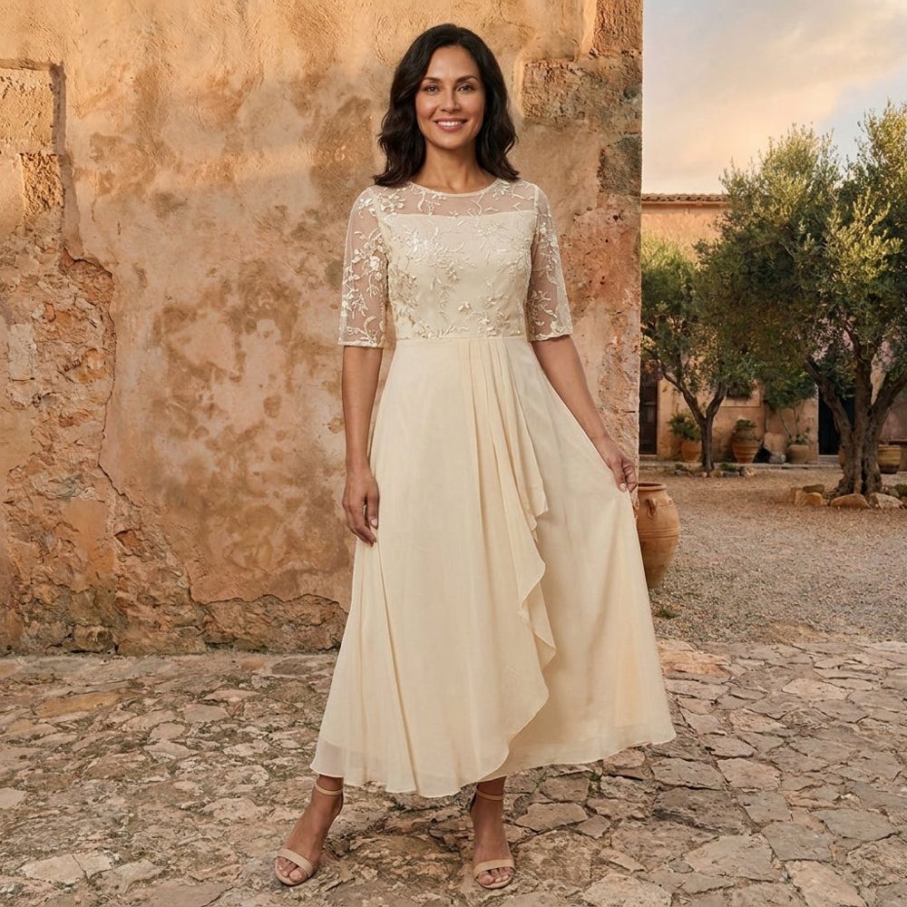 Velmira — Vestido de Gasa Elegante